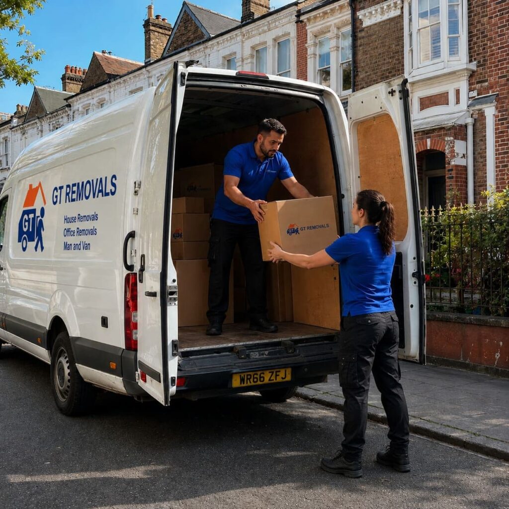 GT Removals team unloading van