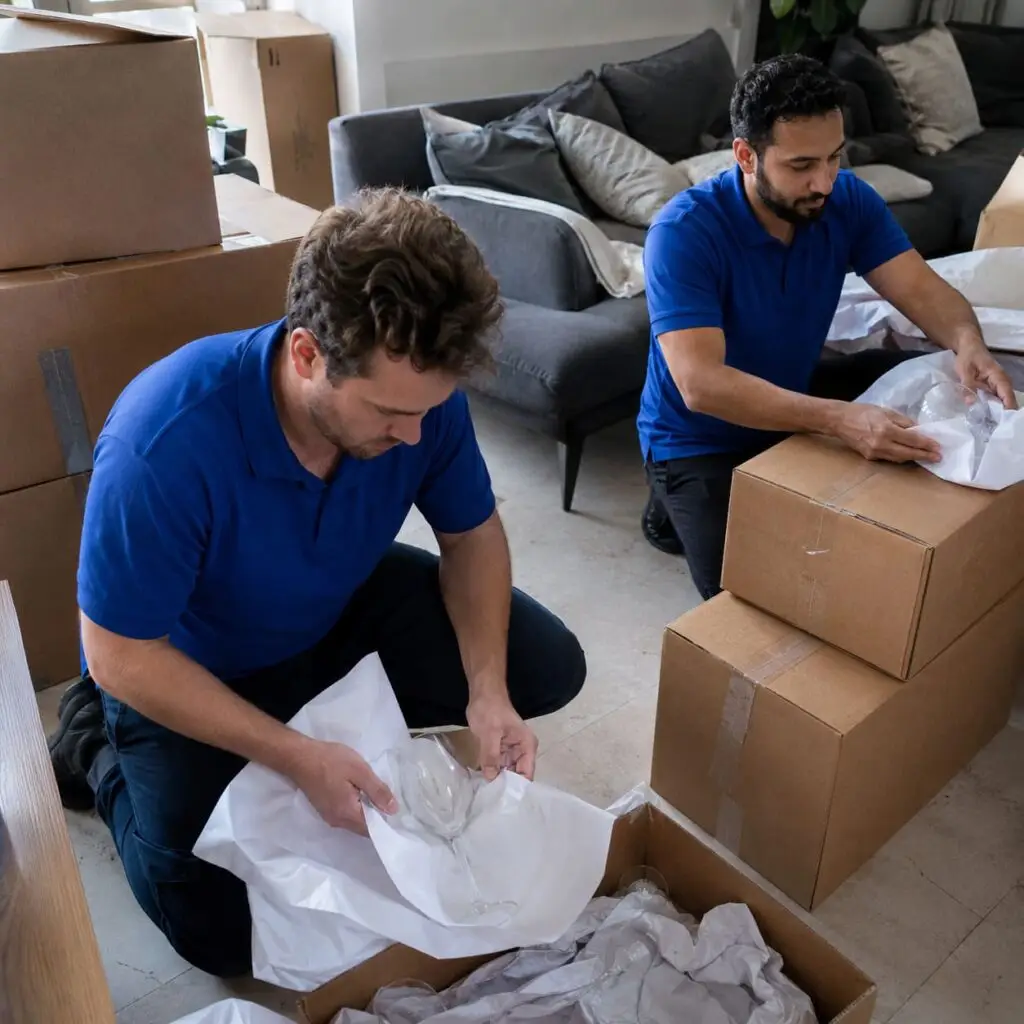 Professional lounge packing for fragile household items - Packing Services