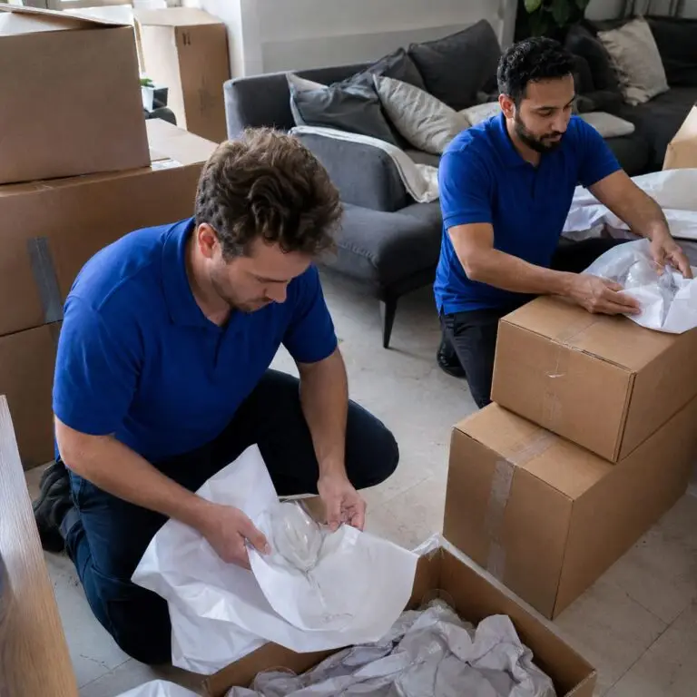 Professional lounge packing for fragile household items - Packing Services