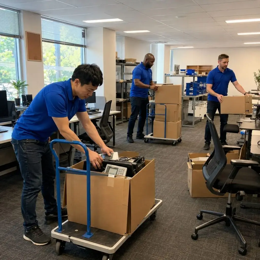 Professional office relocation and equipment packing services - Office Move Service