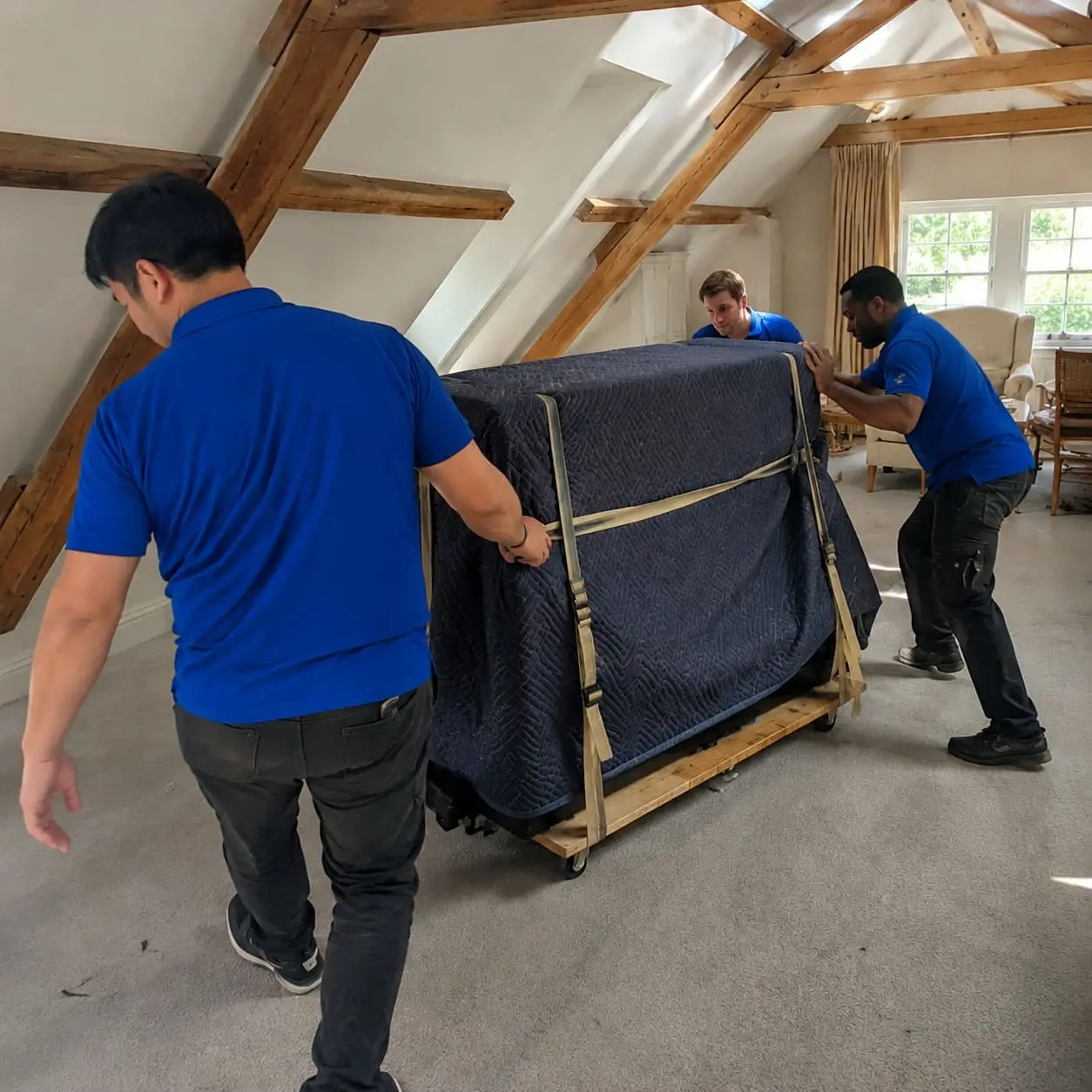 Professional piano moving in lofts and tight spaces - Piano Removal Services