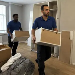 Professional removal men working on a flat removal - Flat Removal Service