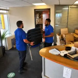 Two removal men for office relocation - Office Removal Service