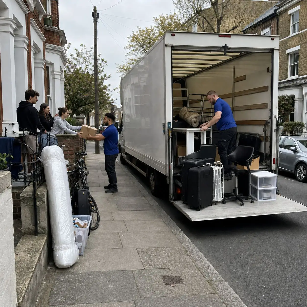 GT Removals crew loading a customer's belongings during a London house move